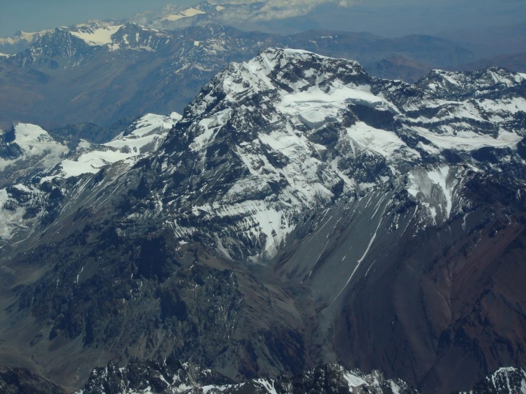 Vista aérea do Aconcagua. Autor Hilton Benke