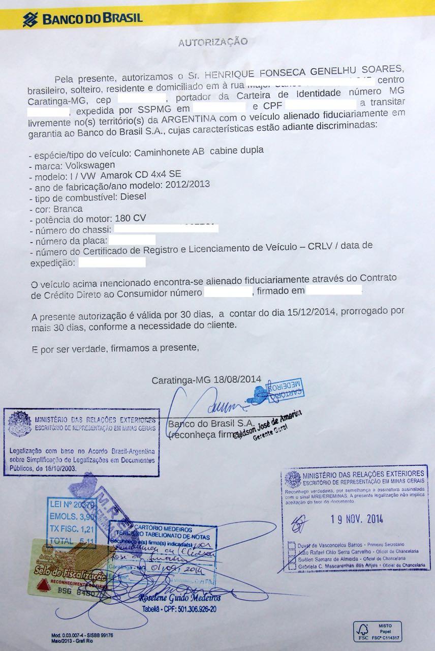 Documentação para viajar de carro pelo Mercosul e Chile - AltaMontanha